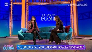 Donatella Finocchiaro quotPicchiata dal fidanzato a 24 anniquot  La Volta Buona 29112023 [upl. by Drye]