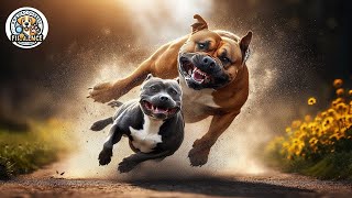 Staffordshire Bull Terrier vs American Bully The Ultimate Battle of Strength and Agility [upl. by Maltz]