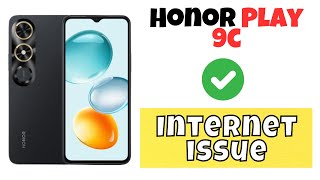 Internet issue Honor Play 9c  How to solve internet problems  Internet not working latest [upl. by Eisor]