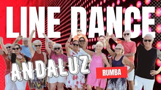 Andaluz  Rumba  ★ Baile en Linea ★ Line Dance ★ Ballo di Gruppo ★ Choreo [upl. by Tolmach]