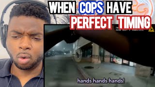 Brit Reacts To WHEN COPS HAVE PERFECT TIMING [upl. by Gnok225]