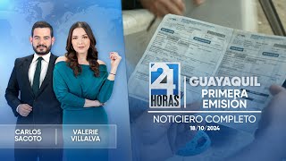 Noticiero de Guayaquil Primera Emisión 181024 [upl. by Aicertal186]