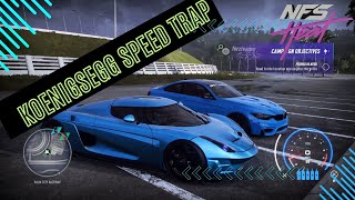 NFS Heat Koenigsegg Regera Speed trap challenge xbox racing game [upl. by Kendricks621]