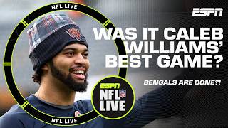 Best game of Caleb Williams career 🧐 The Bengals playoff chances are DONE 😳  NFL Live [upl. by Yelekreb381]