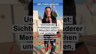 🇩🇪 die Weltanschauung karinamultilingual german deutsch aprenderaleman [upl. by Sharp]