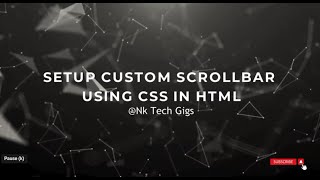 Set Custom Scrollbar in your HTML Div using CSS [upl. by Omrellug]