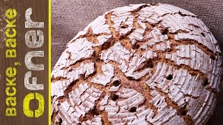 Bio Krustenbrot  doppelt gebacken  Backe backe Ofner [upl. by Fihsak793]