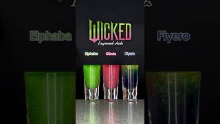 WICKED INSPIRED SHOTS 🩷💚🫧 wicked shots cocktails [upl. by Schreiber733]