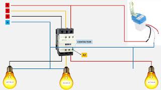 Street light Wiring  street light wiring in photocell sensor [upl. by Ameerahs]