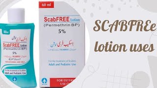 Scabfree Permethrin Lotion uses dosage in Urdu Kharish ka ilaj how to use Scabfree Lotion [upl. by Aduh]