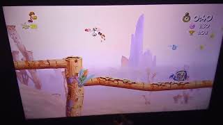 Rayman Origins Crazy Bouncing Time Trial Speedrun in 52 Seconds [upl. by Adlev]