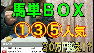 【競馬検証】36万円投資！馬単BOX①③⑤人気で買ってみた！ [upl. by Barsky]