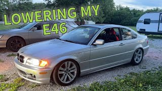 Installing Coilovers on my E46 [upl. by Tavis]