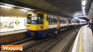 Wapping  East London Line  London Overground  British Rail Class 378 [upl. by Tudela]