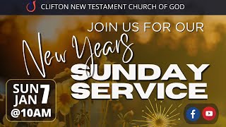 Clifton New Years Sunday Service  January 7 2024 [upl. by Adaj575]