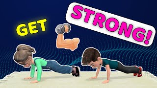 GET STRONG ARMS  LEGS  SHOULDER KIDS EXERCISE [upl. by Niaz]