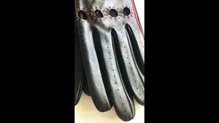 UNISEX DRIVING GLOVES New black leather gloves [upl. by Madalyn280]