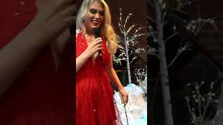 QTCinderella sings Santa Baby Live [upl. by Odnolor]