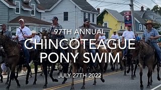 Chincoteague Pony Swim 2022 [upl. by Tiloine546]