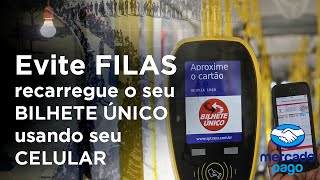 Bilhete Único Evite FILAS para recarregar o seu BILHETE ÚNICO use o CELULAR  Utilidade Pública [upl. by Nachison]