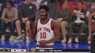 【2K25 NBA】All Time San Antonio Spurs vs All Time New York Knicks [upl. by Charlena]