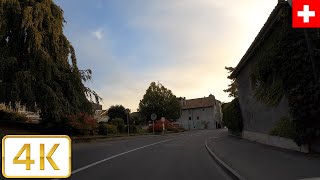 Geneva Switzerland WEF to UN Driving Video  Autumn 2021【4K】Canton de Genève Suisse [upl. by Ultima]