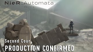 NieRAutomata Ver11a  Second Cour Production Confirmed ENGLISH DUB [upl. by Reynold]