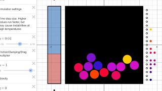 LennardJones particle simulation in desmos [upl. by Odey]