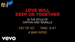 Captain amp Tennille  Love Will Keep Us Together Karaoke [upl. by Neirbo]