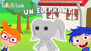 comptine un elephant qui se balancait  chanson pour bebe avec parole [upl. by Jacobo268]