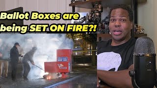 ELECTION INTERFERENCE People are Setting Ballot Boxes ON FIRE [upl. by Swords]