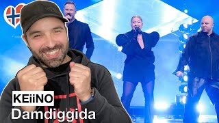 Reaction 🇳🇴 KEiiNO  Damdiggida MGP2024 Eurovision 2024 Norway [upl. by Hanzelin]