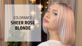 Sheer Rose Blonde Hair Color Tutorial  Colorance  Goldwell Education Plus [upl. by Nestor]