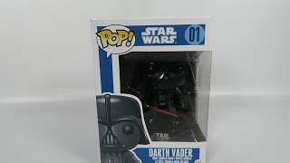 Funko Pop Vinyl Star Wars Darth Vader BobbleHead Unboxing [upl. by Hgielime27]