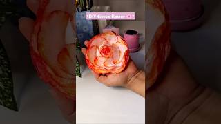 DIY tissue paper flower🌸 flower with tissue paper diy hacks craft hacks malayalam diy shorts [upl. by Flanigan]