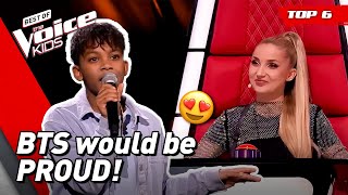 Beautiful BTS song covers on The Voice Kids  Top 6 [upl. by Matusow]