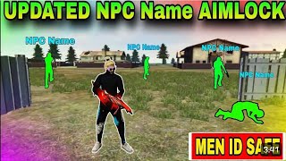 Drag Headshot Npc Name Config File  Free Fire Npc Name Config File  FF Npc Name Headshot Hack [upl. by Aihtnys]