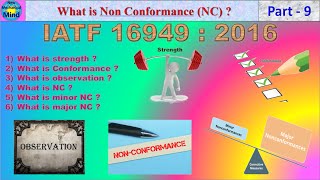 IATF 16949 2016 Part9  What is Minor and Major Non conformance  New mechanical mind [upl. by Violeta]