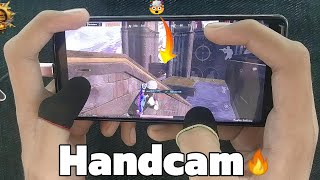 HANDCAM  ANDROID 🥶  SOLO 🆚 SQUAD  4 FINGER  GYRO SCOPE ❤️  LASER OP 🔥💀 [upl. by Hildegarde]