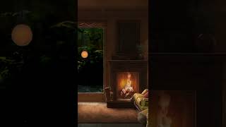 Cozy Ambience With Fireplace relax relaxingsounds fireplace [upl. by Douty]