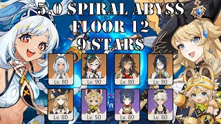 Mualani Vaporize amp Navia ft Kachina  50 Spiral Abyss  Floor 12 9 stars [upl. by Andreas]