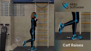 Abto Software Camerabased markerless motion analysis for calf raises [upl. by Akinaj]