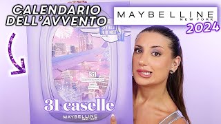 CALENDARIO DELLAVVENTO MAYBELLINE 2024 31 caselle 🎁 [upl. by Connelley]