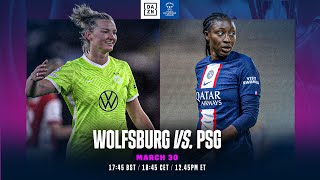 Wolfsburg vs PSG  Quarts De Finale Retour De LUEFA Womens Champions League 202223 [upl. by Bandur]