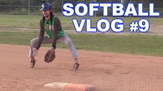 FIRST TIME MICD UP AT FIRST BASE  Softball Vlogs 9 [upl. by Juline577]