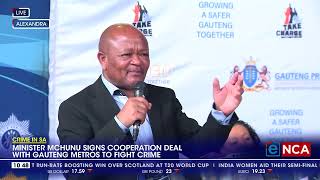 Crime In SA  Minister Mchunu signs cooperation deal [upl. by Mcafee636]