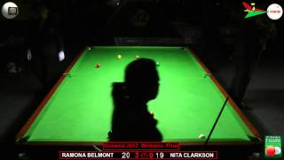 Oceania Snooker 2012 Womens Final Ramona Belmont v Nita Clarkson [upl. by Ettigdirb533]