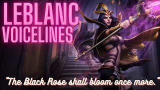 Leblanc Voice Lines English Subtitled  League of Legends [upl. by Ennairac]