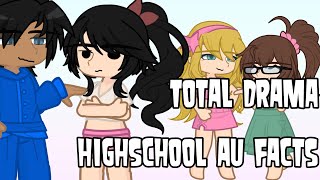 Total Drama HighSchool Au Facts  Total Drama  Gacha Life 2 [upl. by Crandell]