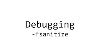 Debugging C runtime errors with GCC fsanitize [upl. by Buehler792]